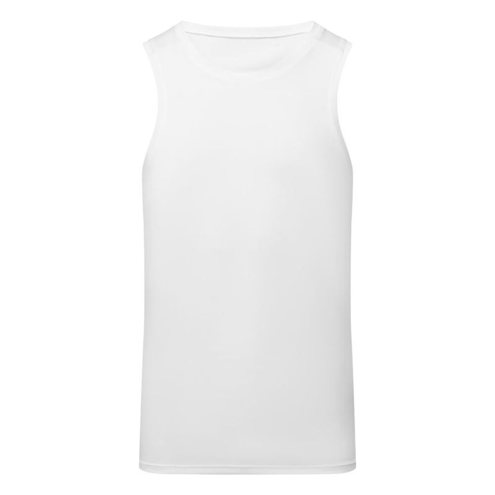 TriDri Mens Ion-Charge Performance Tank Top / White